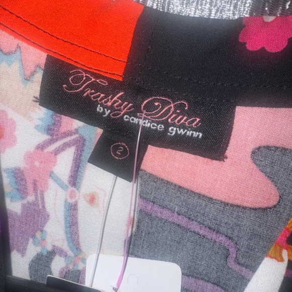 Trashy Diana by Candice Gwinn TIE  SLEEVE JENNY LONG DRESS  NWT size 2 - Picture 10 of 11